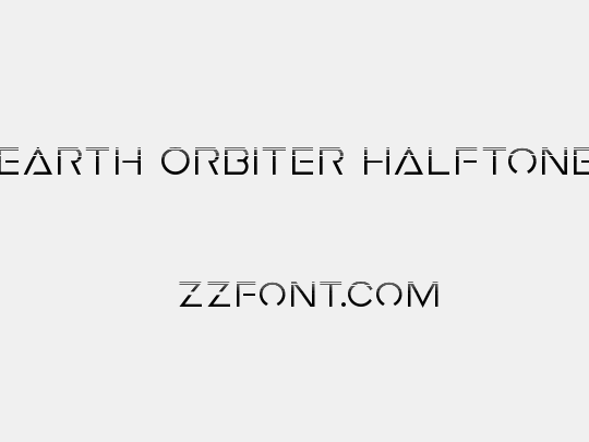 Earth Orbiter Halftone