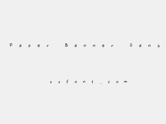 Paper Banner Sans