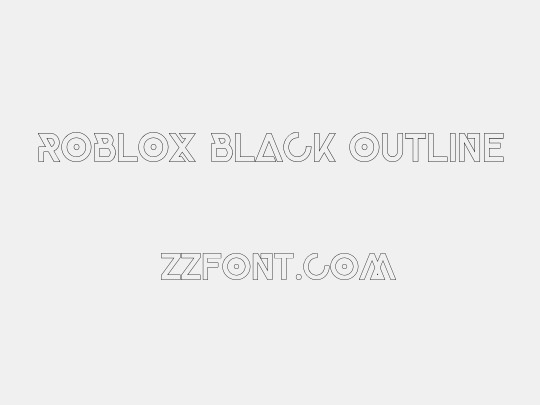 Roblox Black Outline