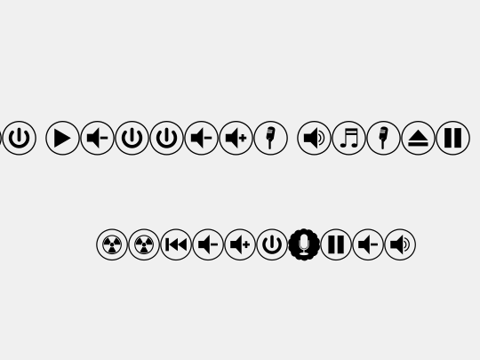 font bottons music pro