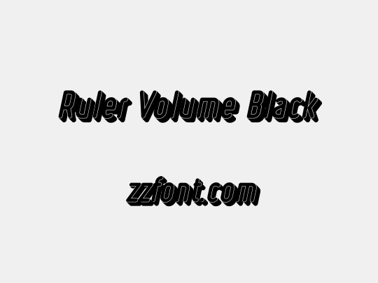 Ruler Volume Black
