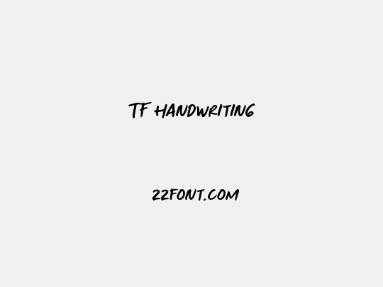 TF Handwriting