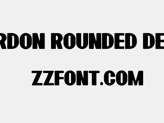 Bardon Rounded Demo