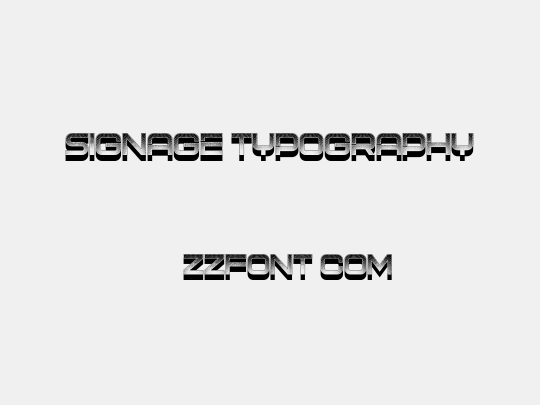 Signage Typography