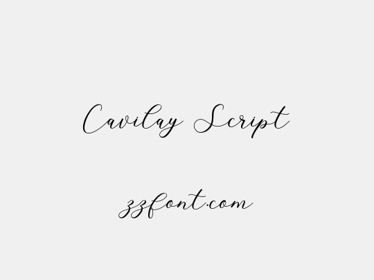 Cavilay Script