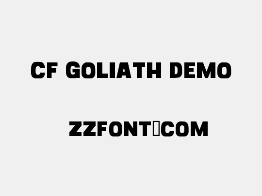 CF Goliath Demo