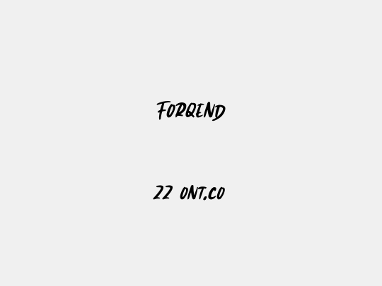 Forqend