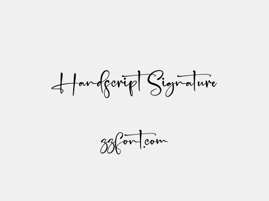 Handscript Signature