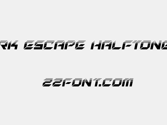 New York Escape Halftone Italic