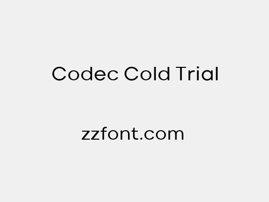 Codec Cold Trial