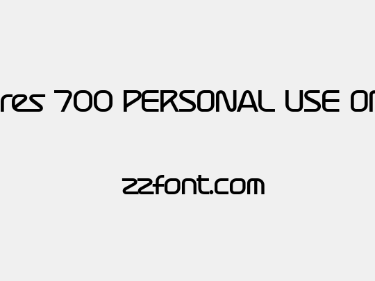 Atures 700 PERSONAL USE ONLY