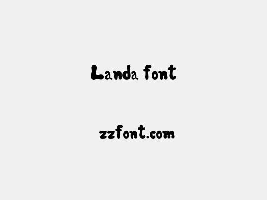 Landa font