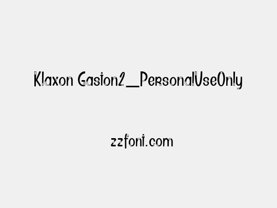 Klaxon Gaston2_PersonalUseOnly
