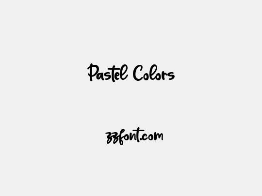 Pastel Colors