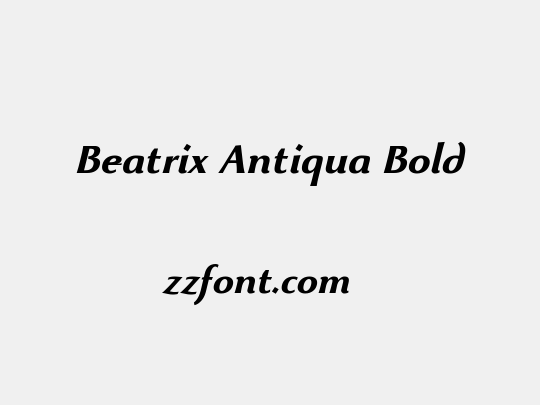 Beatrix Antiqua Bold
