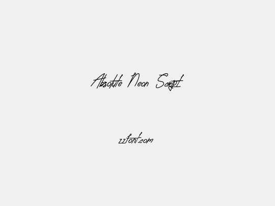 Absolute Neon Script