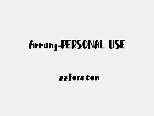 Arrany-PERSONAL USE