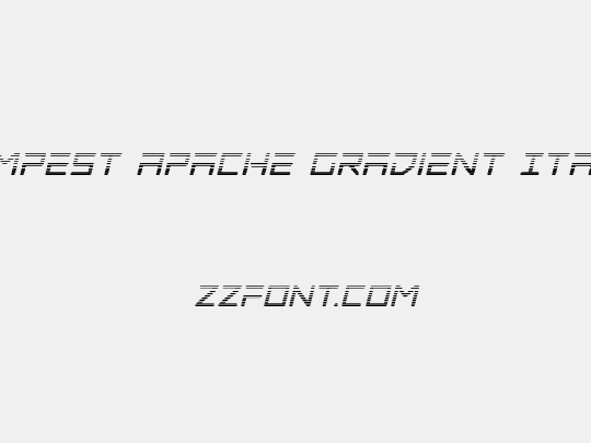 Tempest Apache Gradient Italic