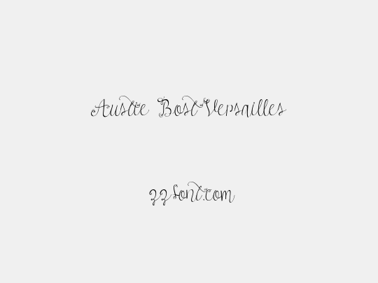 Austie Bost Versailles