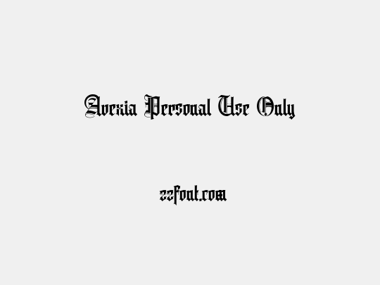 Avexia Personal Use Only