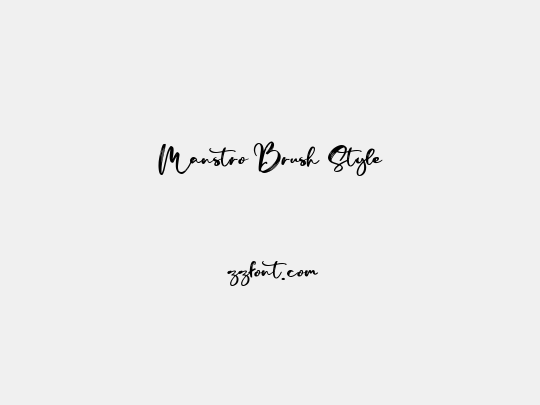 Manstro Brush Style