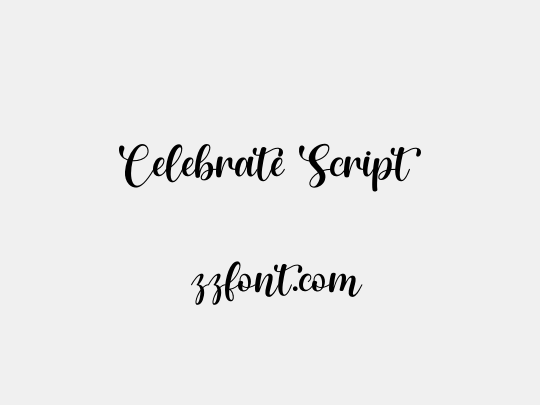Celebrate Script