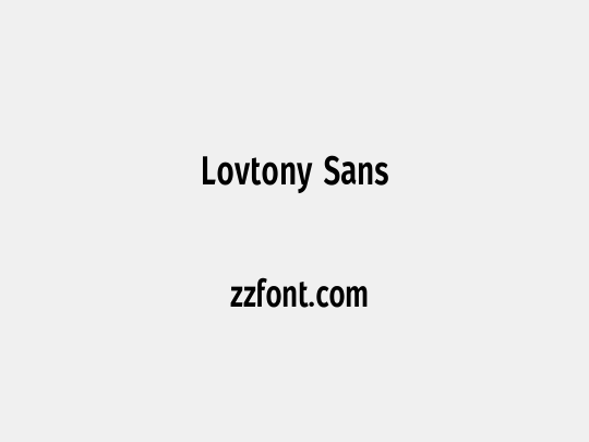 Lovtony Sans