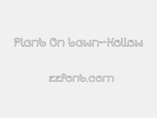 Plant On Lawn-Hollow