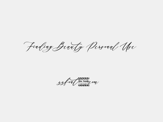 Finding Beauty Personal Use