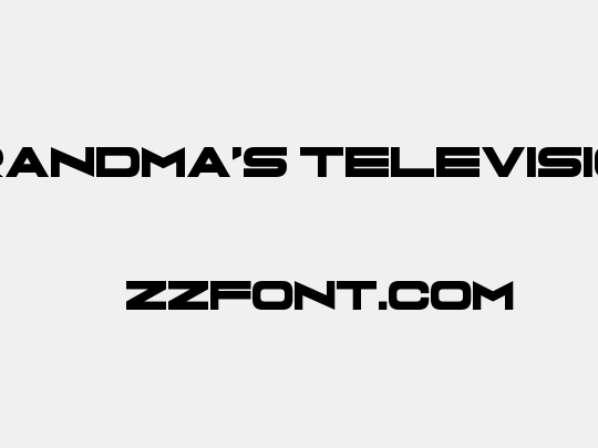 Grandma's Television