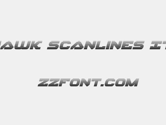 Skyhawk Scanlines Italic