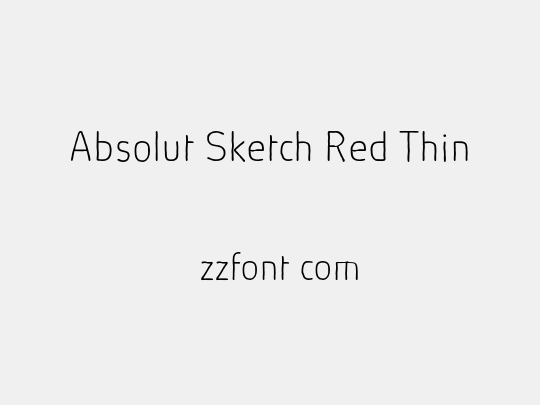 Absolut Sketch Red Thin