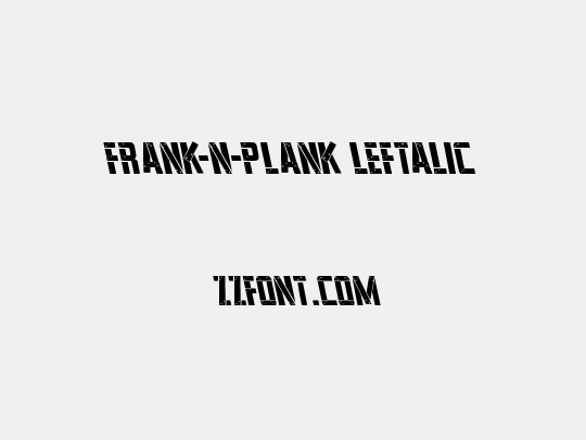 Frank-n-Plank Leftalic