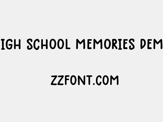 High School Memories Demo