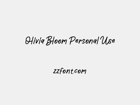 Olivia Bloom Personal Use