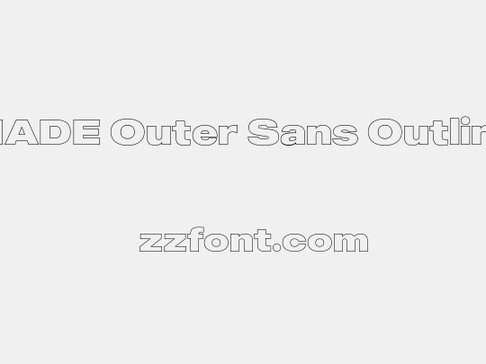 MADE Outer Sans Outline