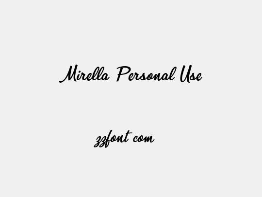 Mirella Personal Use
