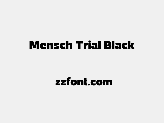 Mensch Trial Black
