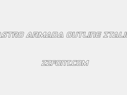 Astro Armada Outline Italic