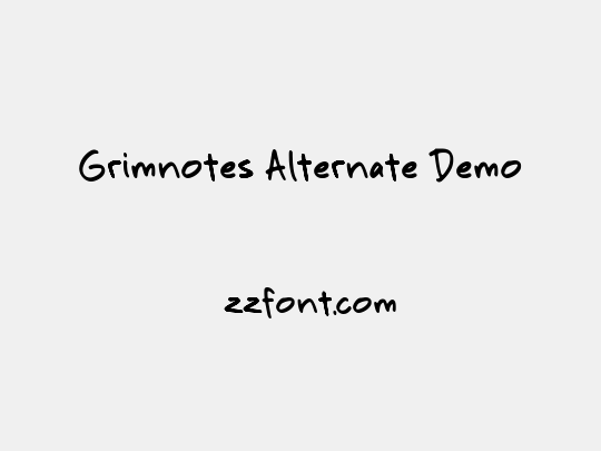 Grimnotes Alternate Demo