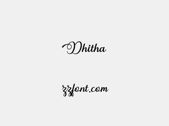 Dhitha