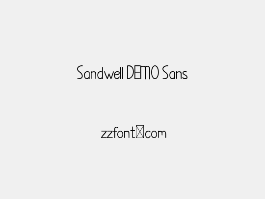 Sandwell DEMO Sans