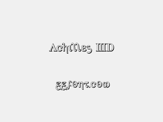 Achilles 3D