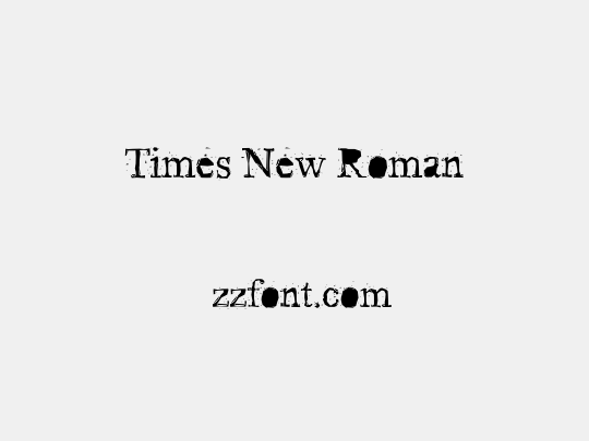 Times New Roman