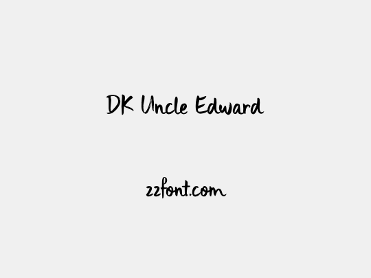 DK Uncle Edward