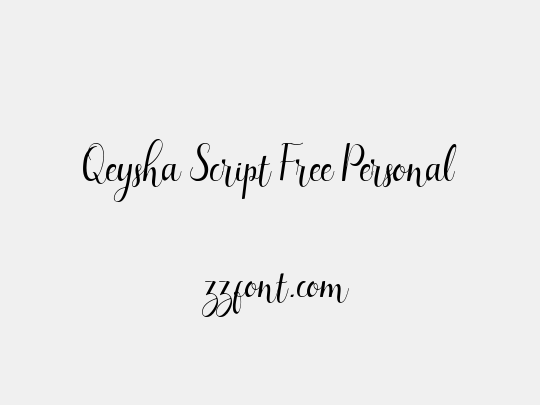 Qeysha Script Free Personal