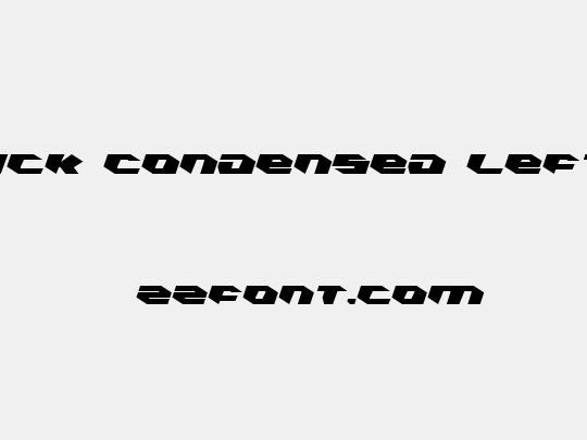 Kubrick Condensed Leftalic