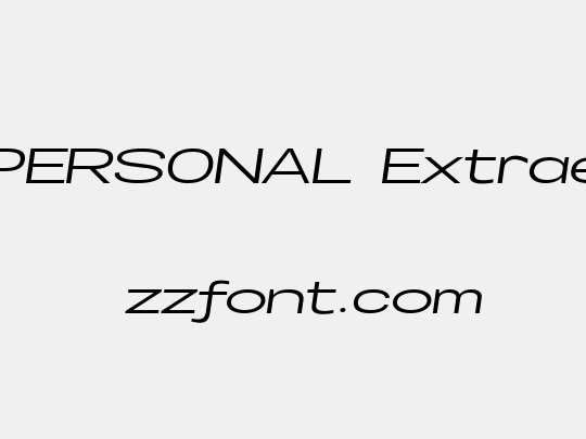 Specify PERSONAL Extraexpanded