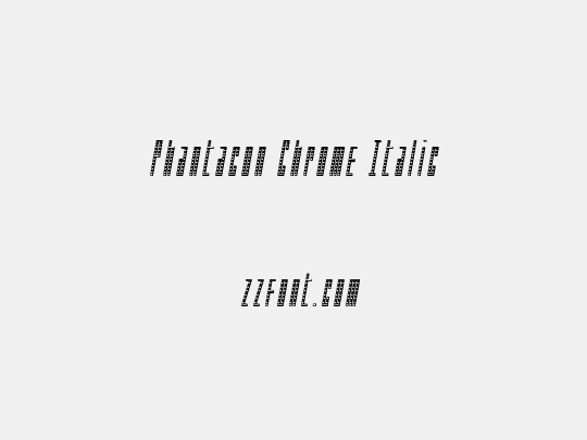 Phantacon Chrome Italic