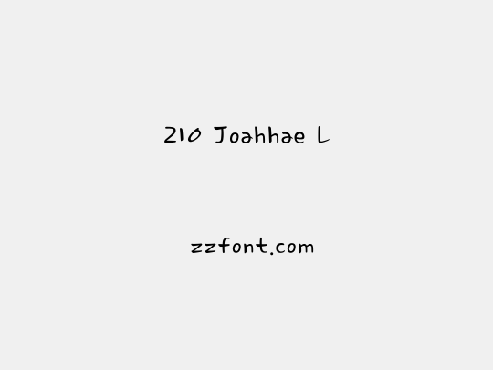210 Joahhae L